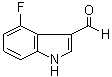 4-氟-1H-吲哚-3-甲醛分子结构 (CAS 23073-31-6)