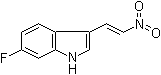 结构式 CAS# 23077-59-0, 3-(2-硝基乙烯基)-6-氟吲哚