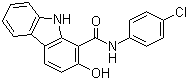 4'-Chloro-2-hydroxycarbazole-1-carboxanilide molecular structure (CAS 23077-61-4)