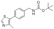 结构式 CAS# 2308507-34-6, 叔-丁基4-(4-甲基噻唑-5-基)苄基氨基甲酸酯