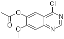 6-乙酰氧基-4-氯-7-甲氧基喹唑啉分子结构 (CAS 230955-75-6)