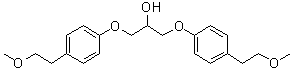 1,3-Bis[4-(2-methoxyethyl)phenoxy]-2-propanol molecular structure (CAS 230975-30-1)