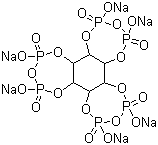 Inositol cyclic-1,2:3,4:5,6-tris(P,P'-dihydrogen diphosphate) hexasodium salt molecular structure (CAS 23103-35-7)
