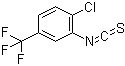 结构式 CAS# 23165-49-3, 2-氯-5-(三氟甲基)苯基异硫氰酸酯