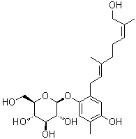 鹿蹄草苷分子结构 (CAS 23176-70-7)