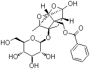 芍药苷分子结构 (CAS 23180-57-6)