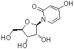 structure of CAS# 23205-42-7, 3-Deazauridine;4-Hydroxy-1-(beta-D-ribofuranosyl)-2-pyridone; NSC 126849
