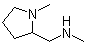 N,1-二甲基-2-吡咯烷甲胺分子结构 (CAS 23210-47-1)