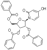 4-羟基-1-(2,3,5-三-O-苯甲酰基-beta-D-呋喃核糖基)-2(1H)-吡啶酮分子结构 (CAS 23220-74-8)