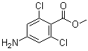 structure of CAS# 232275-49-9, 4-Amino-2,6-dichlorobenzoic acid methyl ester