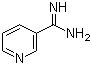 吡啶-3-甲脒分子结构 (CAS 23255-20-1)