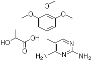 乳酸甲氧苄啶分子结构 (CAS 23256-42-0)