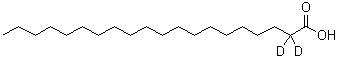 二十烷酸-2,2-d<sub>2</sub>分子结构 (CAS 232600-70-3)