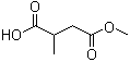 4-甲氧基-2-甲基-4-氧代丁酸分子结构 (CAS 23268-03-3)