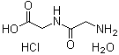 双甘肽单盐酸盐一水合物分子结构 (CAS 23273-91-8)