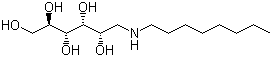 structure of CAS# 23323-37-7, N-Octyl-D-glucamine;1-Deoxy-1-(octylamino)-D-glucitol