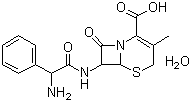 头孢氨苄(一水物)分子结构 (CAS 23325-78-2)