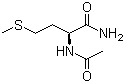 structure of CAS# 23361-37-7, N-Acetyl-L-methioninamide;Ac-Met-NH2