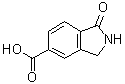 2,3-二氢-1-氧代-1H-异吲哚-5-羧酸分子结构 (CAS 23386-40-5)