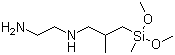 structure of CAS# 23410-40-4, N-(3-(Dimethoxymethylsilyl)isobutyl)ethylenediamine;N-(2-Aminoethyl)-3-aminoisobutylmethyldimethoxysiane
