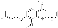 7-异戊烯氧基-gamma-花椒碱分子结构 (CAS 23417-92-7)