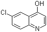 structure of CAS# 23432-43-1, 6-Chloro-4-hydroxyquinoline;6-Chloroquinolin-4-ol
