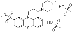 甲磺酸硫达唑嗪分子结构 (CAS 2347-80-0)