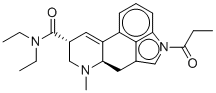 1-丙酰基-麦角酸二乙酰胺分子结构 (CAS 2349358-81-0)