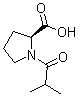L-1-异丁酰基脯氨酸分子结构 (CAS 23500-15-4)