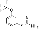 2-氨基-4-三氟甲氧基苯并噻唑分子结构 (CAS 235101-36-7)