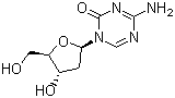 structure of CAS# 2353-33-5, 5-Aza-2'-deoxycytidine;4-Amino-1-(2-deoxy-beta-D-erythro-pentofuranosyl)-1,3,5-triazin-2(1H)-one