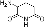3-氨基哌啶-2,6-二酮分子结构 (CAS 2353-44-8)