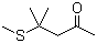 structure of CAS# 23550-40-5, 4-Methylthio-4-methyl-2-pentanone;4-Methyl-4-(methylthio)pentan-2-one; 4-Methyl-4-(methylmercapto)pentan-2-one