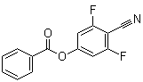 4-(苯甲酰氧基)-2,6-二氟苯甲腈分子结构 (CAS 235741-36-3)