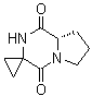 (8'aS)-四氢螺[环丙烷-1,3'(2'H)-吡咯并[1,2-a]吡嗪]-1',4'-二酮分子结构 (CAS 236123-07-2)