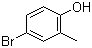 4-溴-2-甲基苯酚分子结构 (CAS 2362-12-1)