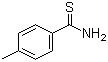 structure of CAS# 2362-62-1, 4-Methylthiobenzamide;4-Methylbenzenethioamide; 4-Methylbenzene-1-carbothioamide