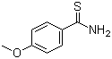 structure of CAS# 2362-64-3, 4-Methoxybenzothioamide;4-Methoxybenzene-1-carbothioamide; 4-Methoxythiobenzamide