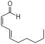 2,4-癸二烯醛分子结构 (CAS 2363-88-4)