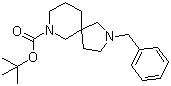 2-(苯基甲基)-2,7-二氮杂螺[4.5]癸烷-7-羧酸叔丁酯分子结构 (CAS 236406-46-5)