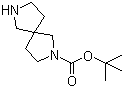 结构式 CAS# 236406-49-8, 2,7-二氮杂螺[4.4]壬烷-2-羧酸叔丁酯