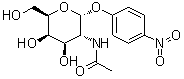 4-硝基苯基 2-(乙酰氨基)-2-脱氧-alpha-D-吡喃半乳糖苷分子结构 (CAS 23646-68-6)