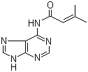 N6-异戊烯基腺嘌呤分子结构 (CAS 2365-40-4)