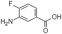 structure of CAS# 2365-85-7, 3-Amino-4-fluorobenzoic acid