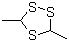 3,5-二甲基-1,2,4-三硫环戊烷分子结构 (CAS 23654-92-4)