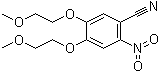 结构式 CAS# 236750-65-5, 4,5-双(2-甲氧基乙氧基)-2-硝基苯甲腈