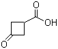 3-氧代环丁烷基羧酸分子结构 (CAS 23761-23-1)