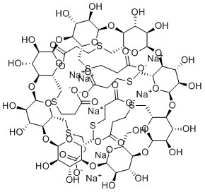 舒更葡糖单羟基杂质(7钠盐)分子结构 (CAS 2376607-99-5)