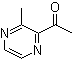 2-乙酰基-3-甲基吡嗪分子结构 (CAS 23787-80-6)