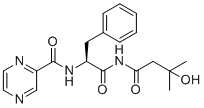 structure of CAS# 2379402-85-2, Bortezomib Impurity 5;Deu3MZ2AN8;(S)-N-(1-(3-hydroxy-3-methylbutanamido)-1-oxo-3-phenylpropan-2-yl)pyrazine-2-carboxamide